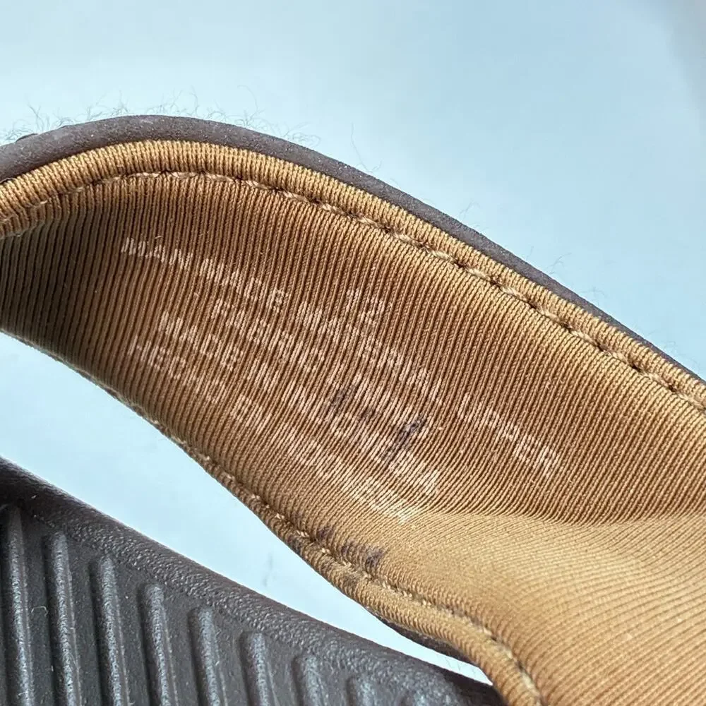 Flojos Eves Brown Casual Comfort Water Resistant Flip Flop Sandals Men's Size 12